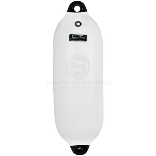 SAW Supafend Boat Fender - Black / Blue Tip - 600mm x 200mm, Black