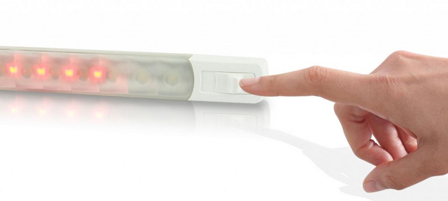 Hella Marine Dual Colour LED Strip Lamps with Sealed Switch