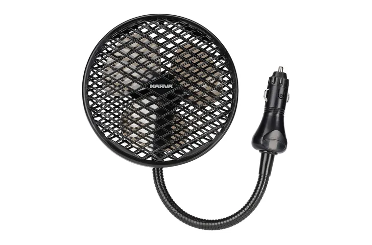 Narva 12V 2 Speed Fan - Plug-in with Cigarette Lighter Plug