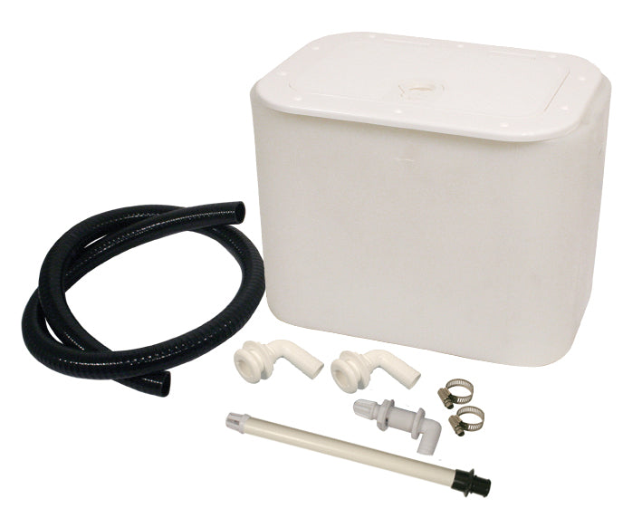 Johnson 30 Litre Live Bait Tank with Plumbing Kit & Deluxe Hatch