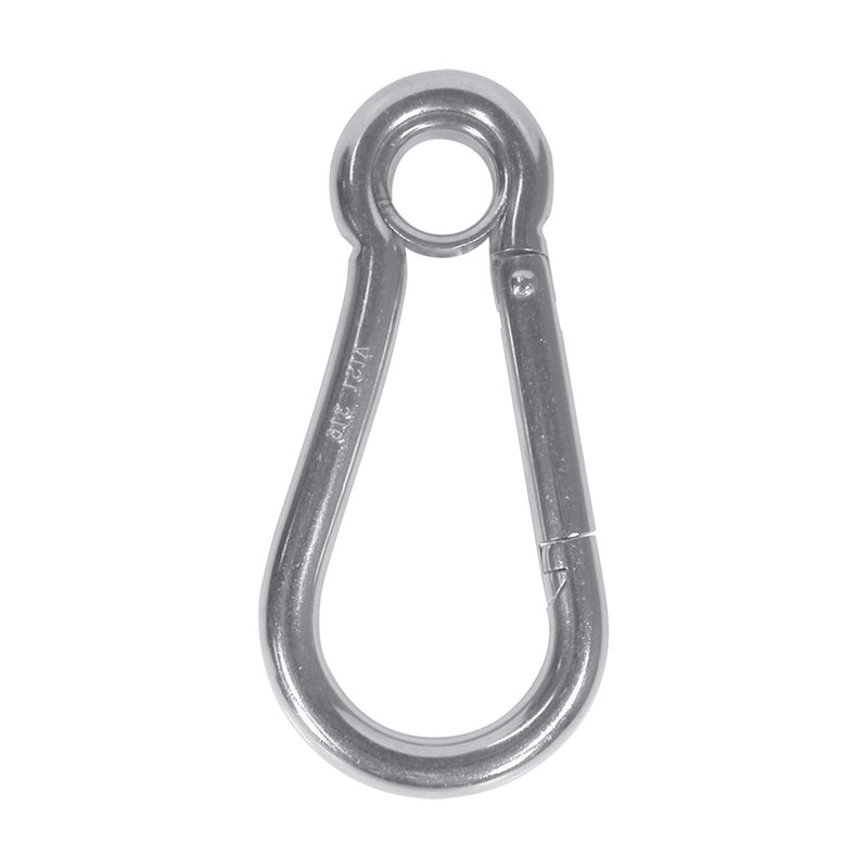 BLA Snap Hooks - 316 Grade Stainless Steel Ferrule Eye - 80mm, 1