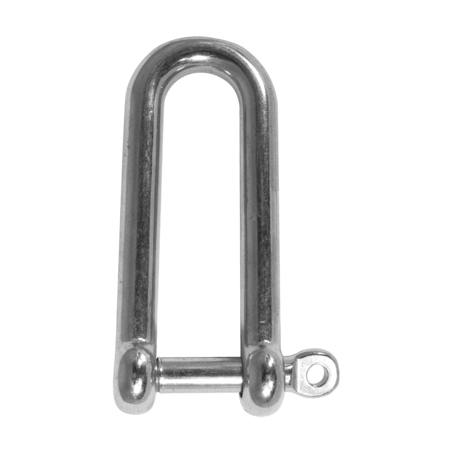 BLA Long D Shackle - 316 Grade Stainless Steel Captive Pin - 5mm