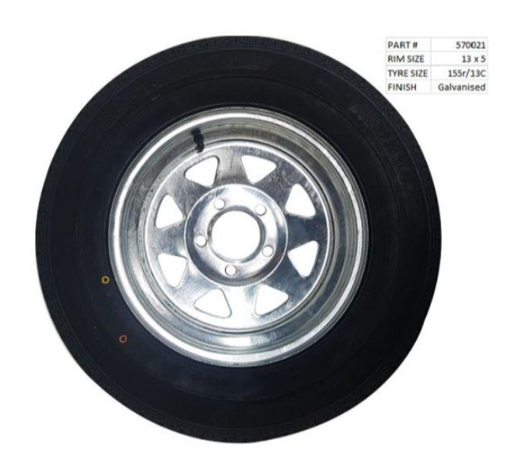 Galvanised Multi fit Wheel Tyre (13?)