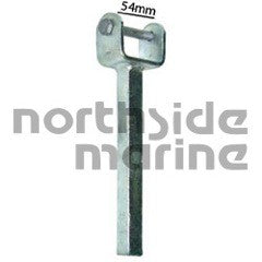 12” Wood Yoke Straight. Stem Size: 19mm. Finish: Galvanised