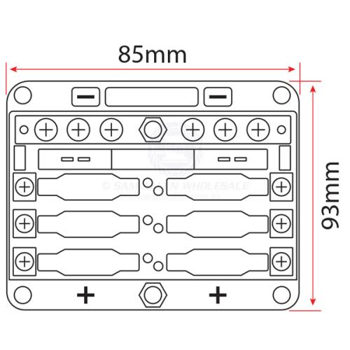 Relaxn Fuse Box with Clear Cover