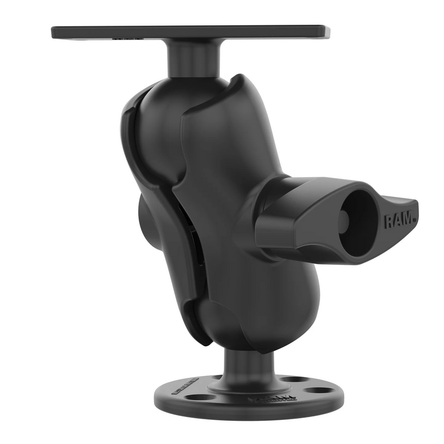RAM Mounts Drill-Down Double Ball Mount for Humminbird Helix 9, 10, and 12