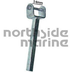 12” Wood Yoke Angled. Stem Size: 19mm. Finish: Galvanised