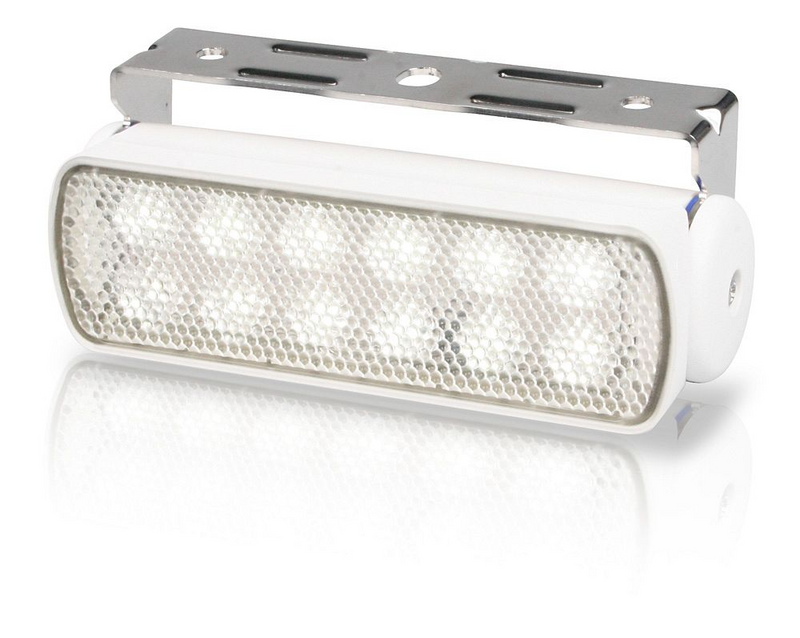 Hella Marine Sea Hawk LED Floodlights (Bracket Mount) - Spread Light, White Housing