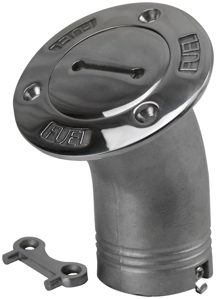 Cast Stainless Steel Fuel 30? Deck Filler With Key (29625)