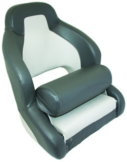 RWB Marine Axis H52 Flip Up Compact Seat - Charcoal/Light Grey