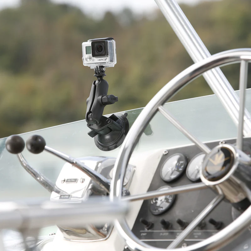 RAM Mounts Twist-Lock™ Suction Cup Mount with Action Camera Adapter - Medium