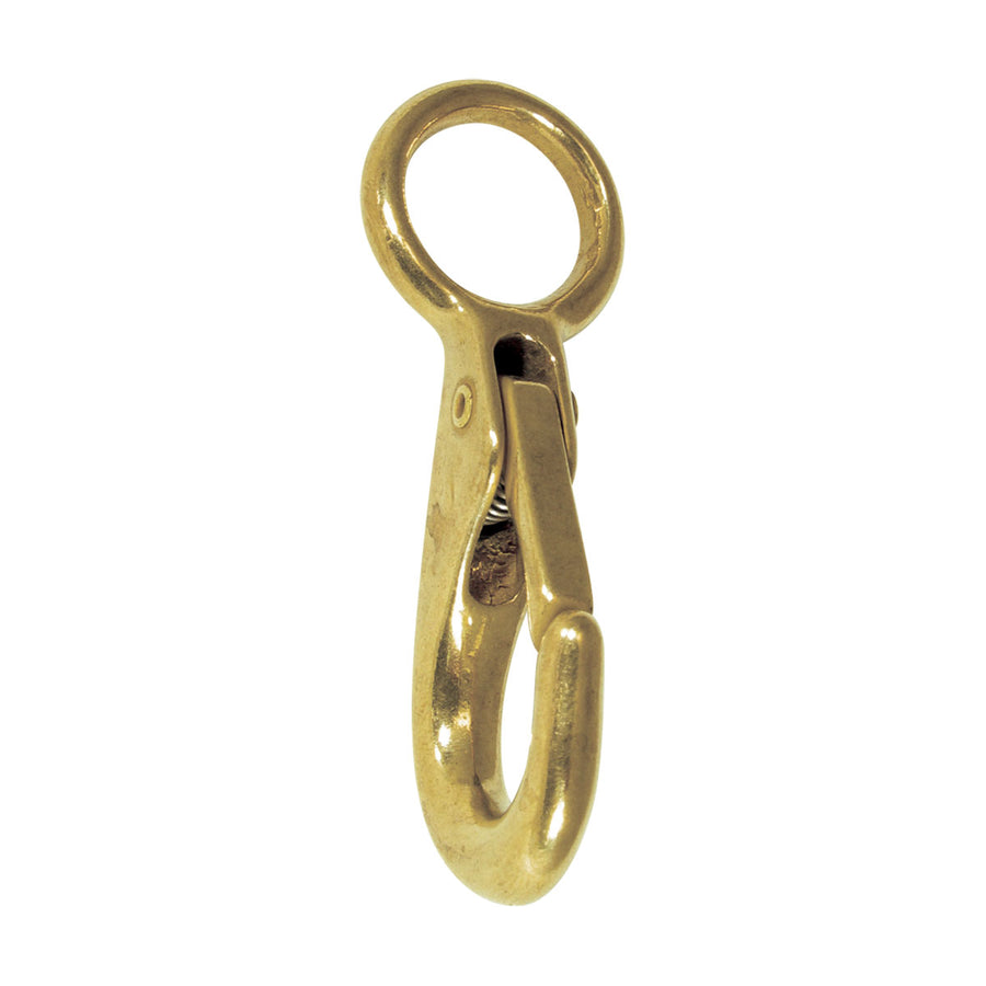 BLA Fixed Eye Snap Hook - Brass