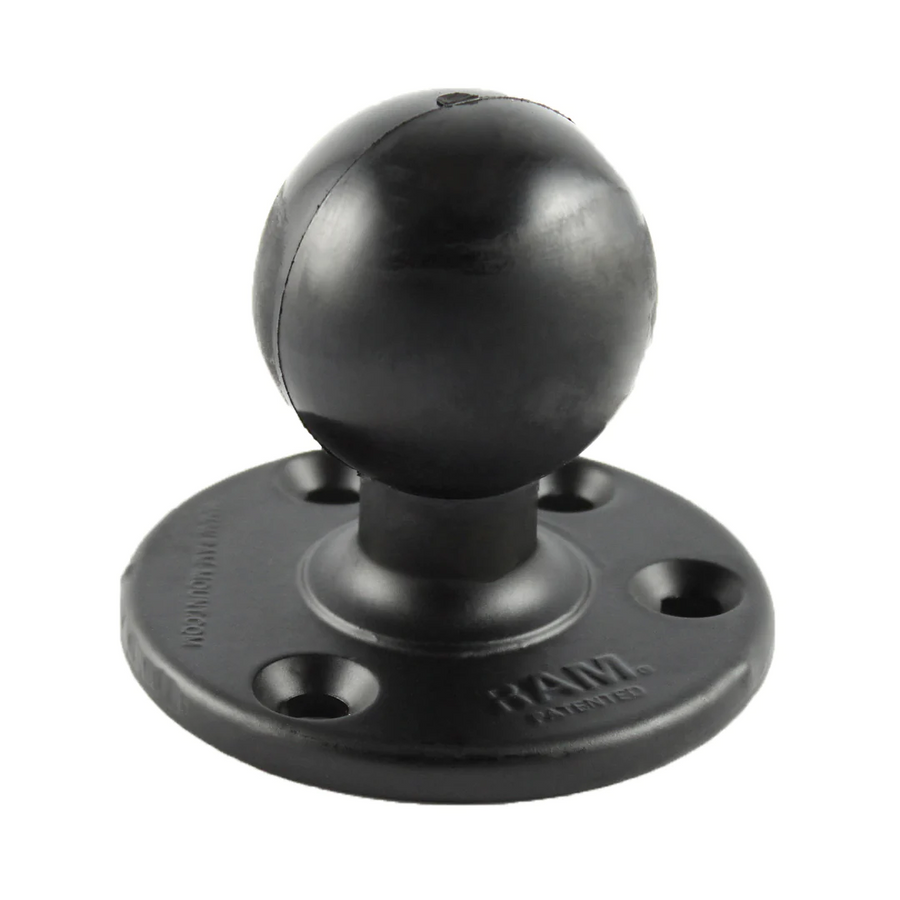 RAM Mounts Large Round Plate with Ball - D Size 2.25''