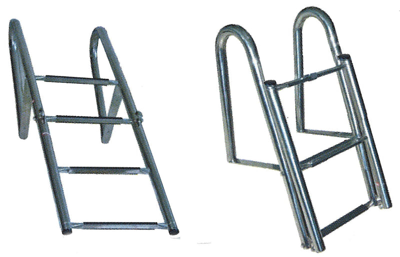 4 Step Folding Telescopic Ladder with Hand Rail (47222)
