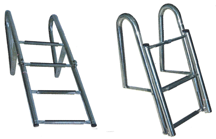 4 Step Folding Telescopic Ladder with Hand Rail (47222)