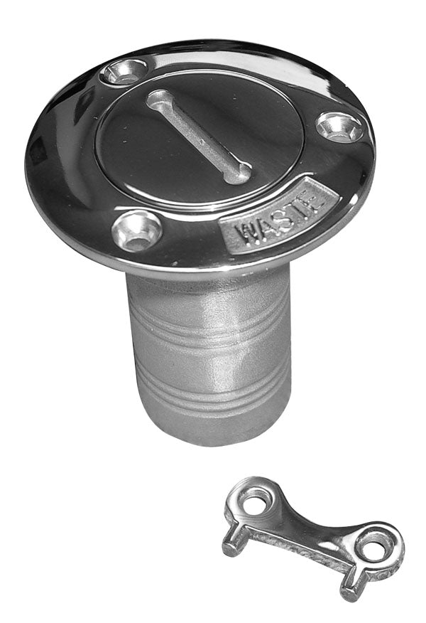 Stainless Steel Waste Deck Outlet with Key (29640)