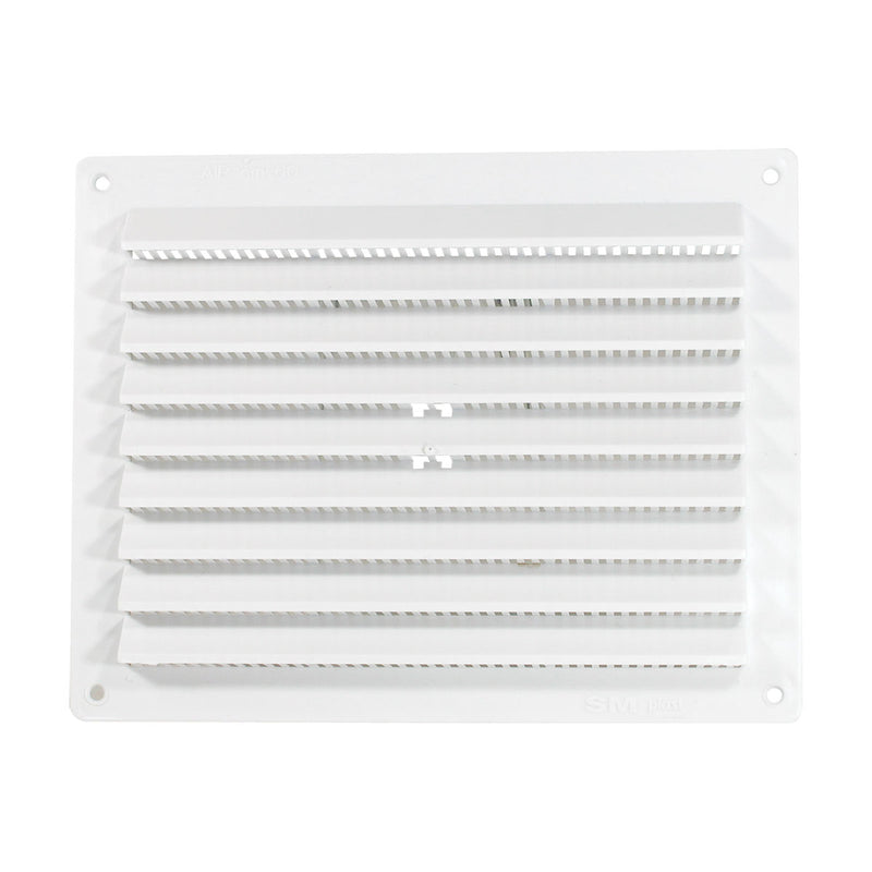 CEREDI Louvre Vent - Rectangular Plastic with Screen