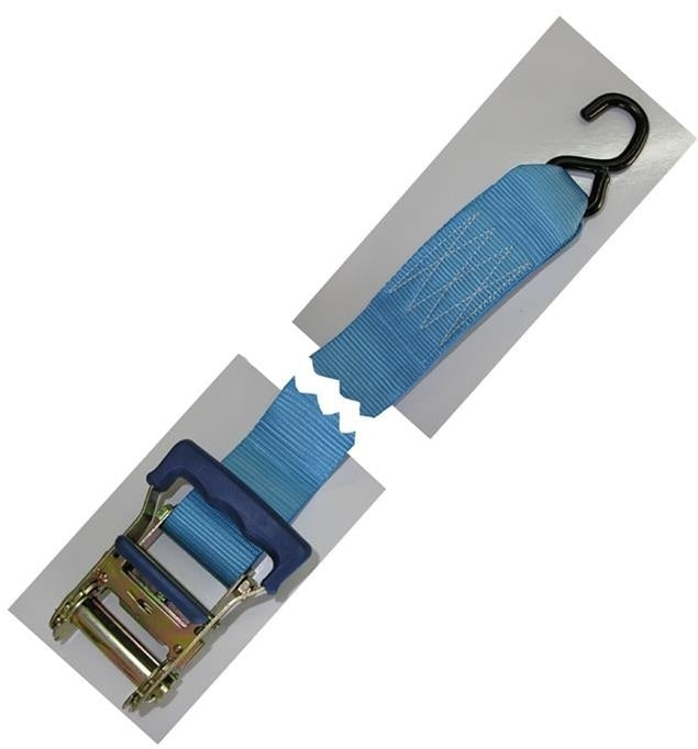 ATLANTIC Overboat Ratchet Tie Down 50mm x 5.5m - Zinc-plated / Stainless Steel - Zinc-plated Steel