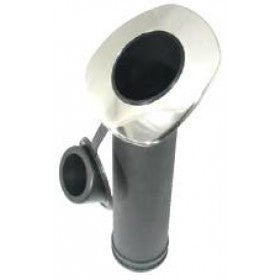 Rod Holder Stalon Flush Mount Angled with Cap - Stainless Steel (192559)