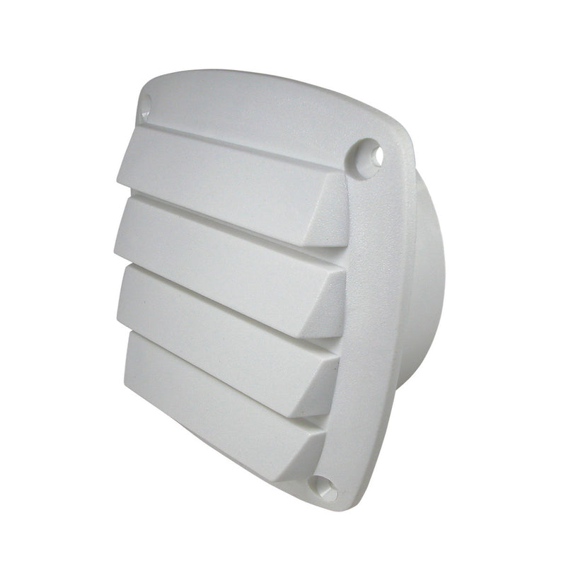 Easterner Louvre Vents - Plastic with Tail - 127mm x 127mm, White