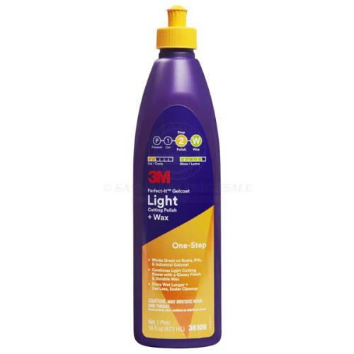 3M Perfect-IT Gelcoat Light Cutting Polish + Wax (One-Step) - 1 x 473ml
