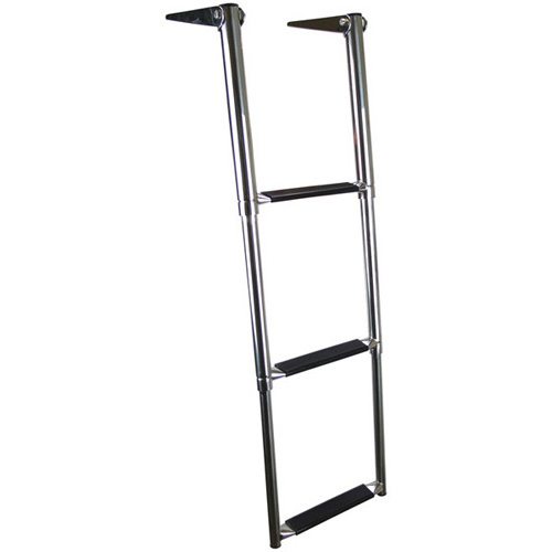 Stainless Steel Telescopic 3 Step Boarding Ladder - 180mm Leg (47262)