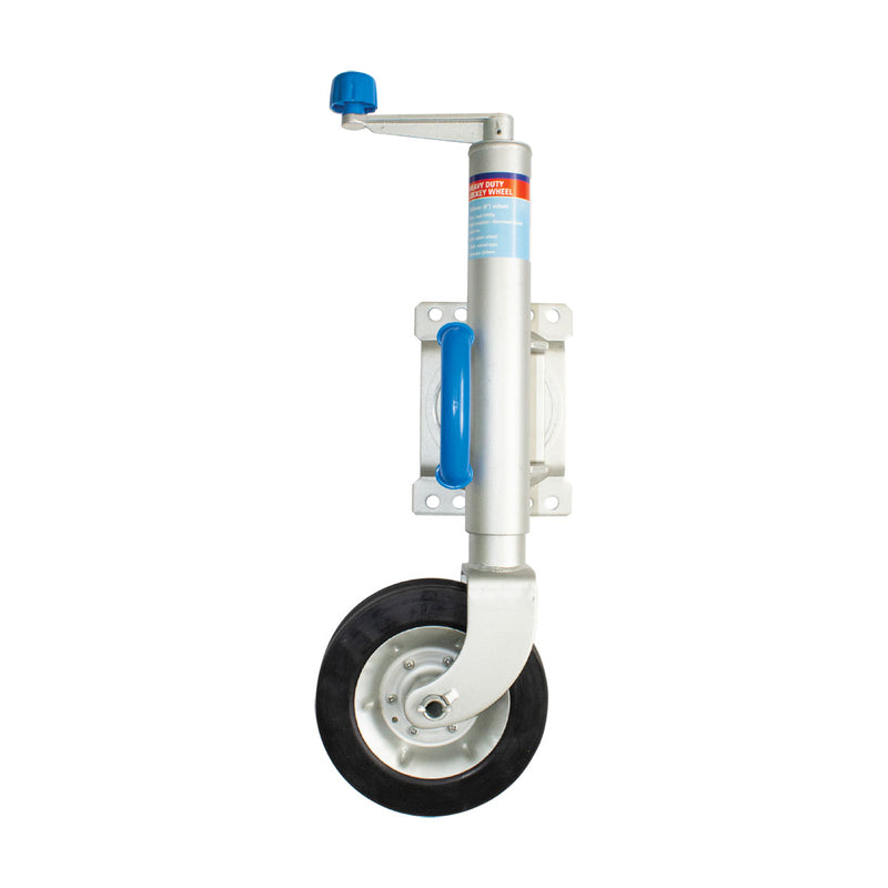 ARK Jockey Wheel - Swing-Away 200mm Rubber Wheel - 500kg