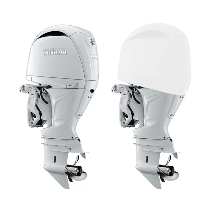 OCEANSOUTH Vented Covers for Yamaha Outboards - F150D, F175A, F200F - 4CYL 2.8L (2023>), White