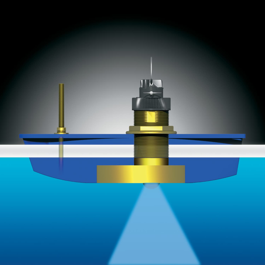 XSONIC AIRMAR B744V TRIDUCER® Multisensor/CW Thru-hull Transducer