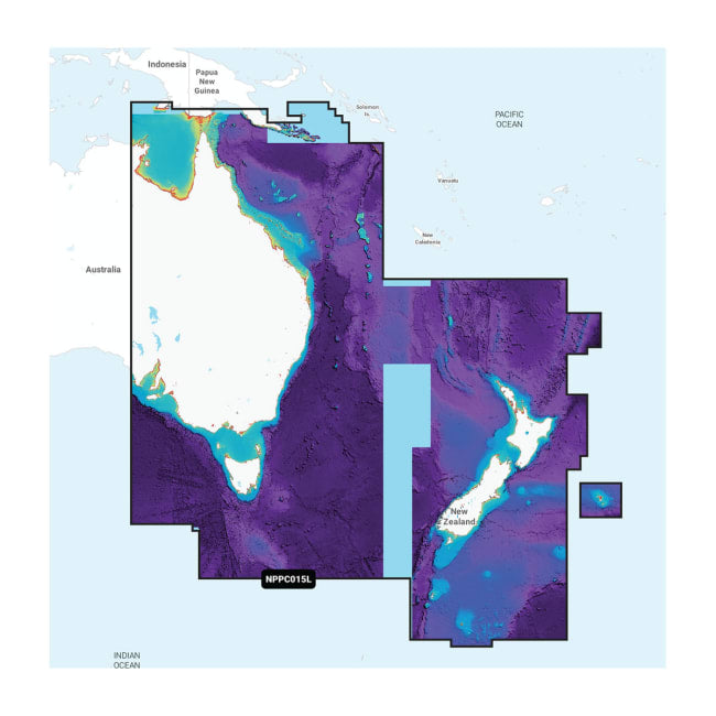 Navionics Platinum+™ Australia, East & Central to New Zealand - Inland and Coastal Marine Charts