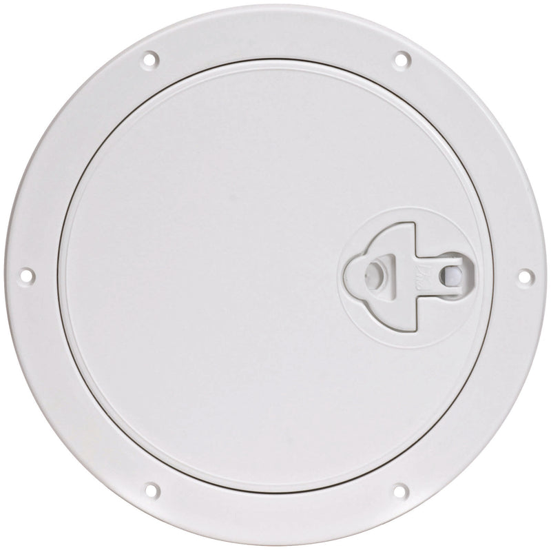 White PVC Access Hatches Round with Removable Lid - 315mm Diameter (38240)