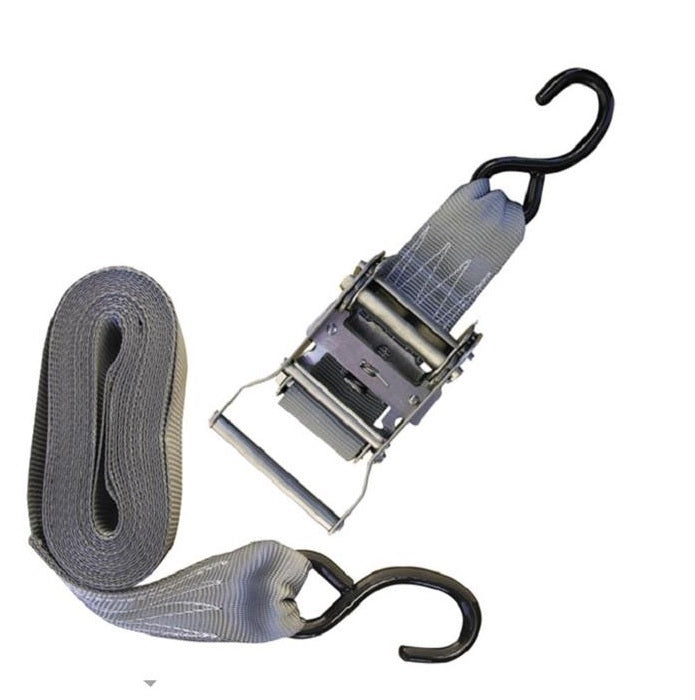 ATLANTIC Overboat Ratchet Tie Down 50mm x 5.5m - Zinc-plated / Stainless Steel - Stainless Steel