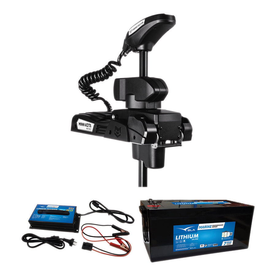 Minn Kota Riptide Instinct Quest Lithium Pack LP50 - 60 inch Black with 50Ah Battery