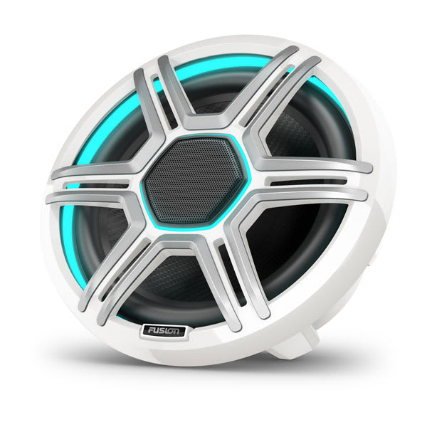 Fusion Apollo Speakers - 8.8" LED Marine Speakers with Sports White Grilles