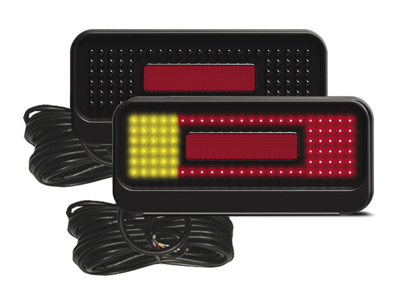 LED 210 Series Trailer Light Set with Number Plate Lamp / 10m cable - Pre-Wired With 10m Cable