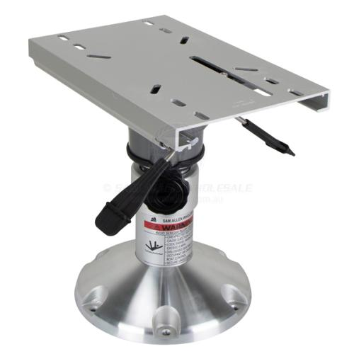 Relaxn Seat Adjustable Pedestal - Air-Ride Standard Swivel and Universal Slide Top