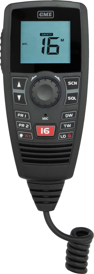 GME GX750B Black Box VHF Marine Radio - Black