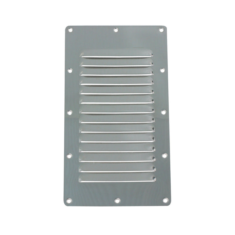 Marine Town Louvre Vent - Stainless Steel Low Profile - 227mm x 127mm