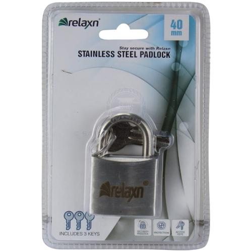 Relaxn Padlocks - Standard Stainless Steel