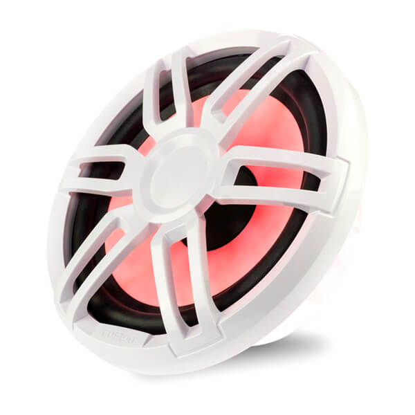 Fusion XS-SL10SPGW - 10" 600-Watt Sports Marine Subwoofer with RGB LED Lighting