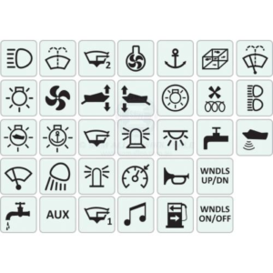 SAW C7 Rocker Switches - Waterproof - Stickers