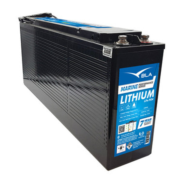 BLA 12V 100Ah Lithium Marine Performance Batteries - Bluetooth Slimline Front Terminal