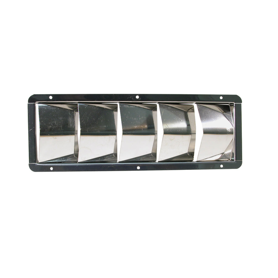 Marine Town Louvre Vent - Stainless Steel ”˜V”™ - 325mm x 112mm