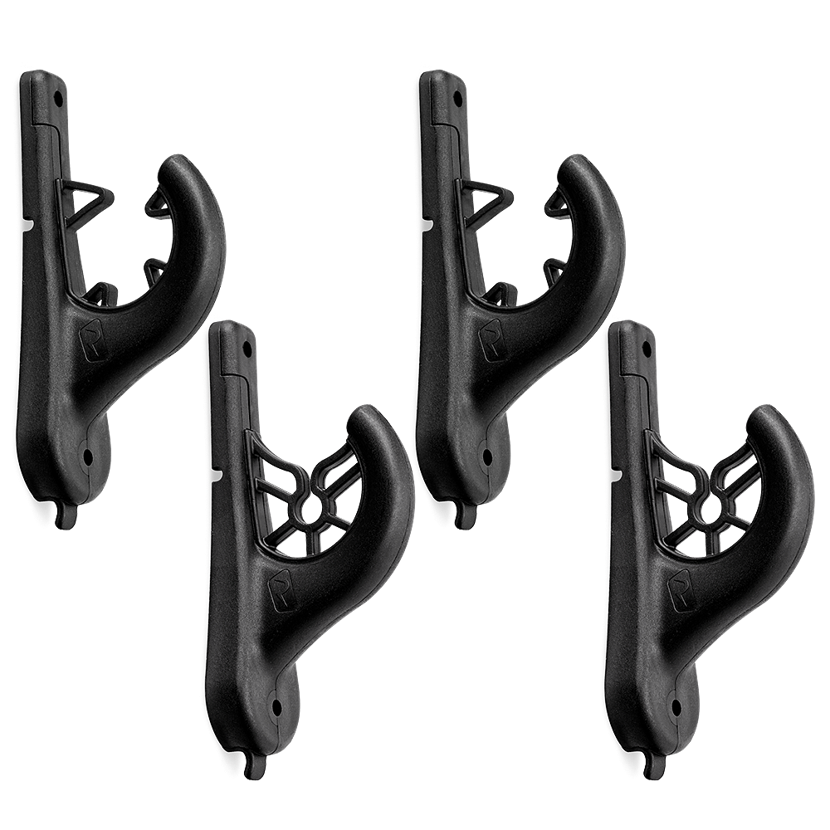 Railblaza RodRak Rod Holders Suit Wide Range of Diameters - Fishing Rod Storage Rack - Black