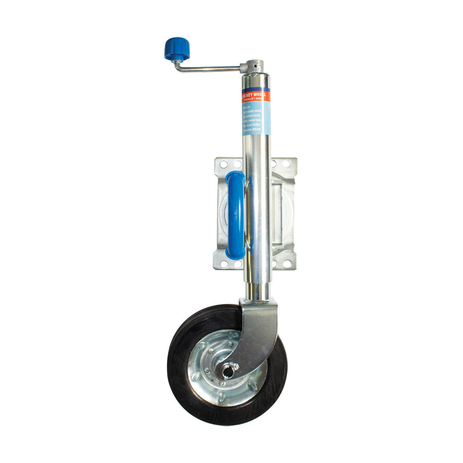 ARK Jockey Wheel - Swing-Away 200mm Rubber Wheel - 350kg