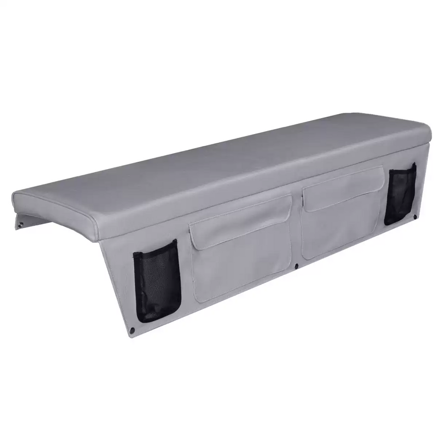 OCEANSOUTH Boat Bench Cushions with Side Pockets - 400mm x 1200mm, Grey