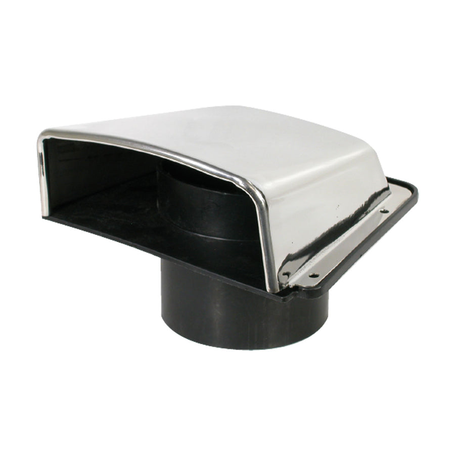 Marine Town Louvre Vent - Stainless Steel with Tail - 100mm