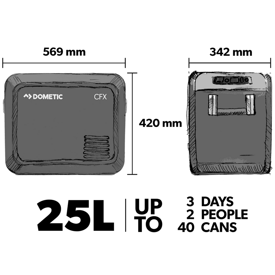 Dometic CFX3 25 with Bonus Matching Protective Cover