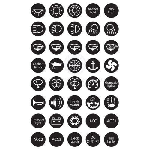 RELAXN Switch Label Set - 40 Labels