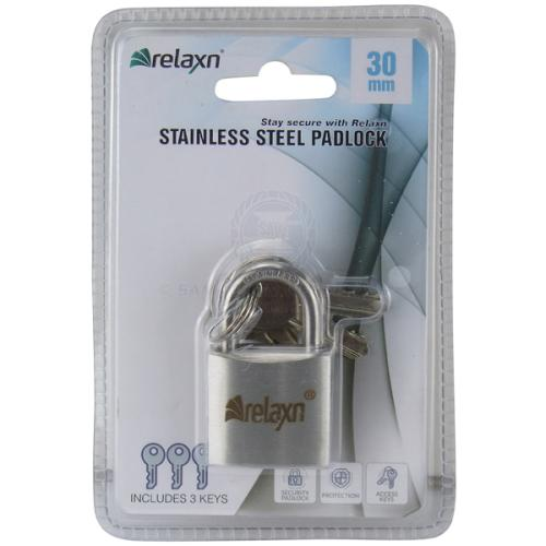 Relaxn Padlocks - Standard Stainless Steel